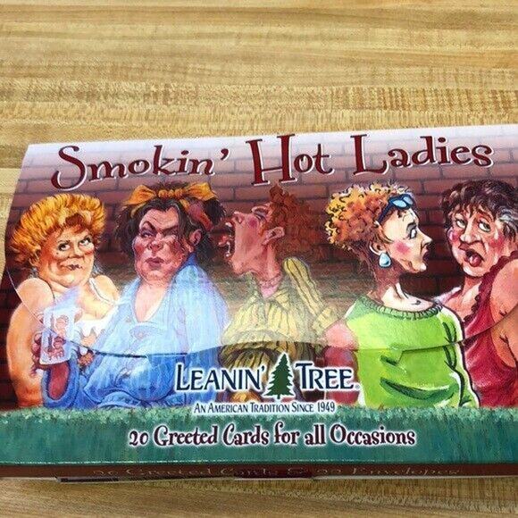 LEANIN TREE Smokin' Hot Ladies~8 Lighthearted Greeting Cards Assortment Humor - Picture 1 of 3